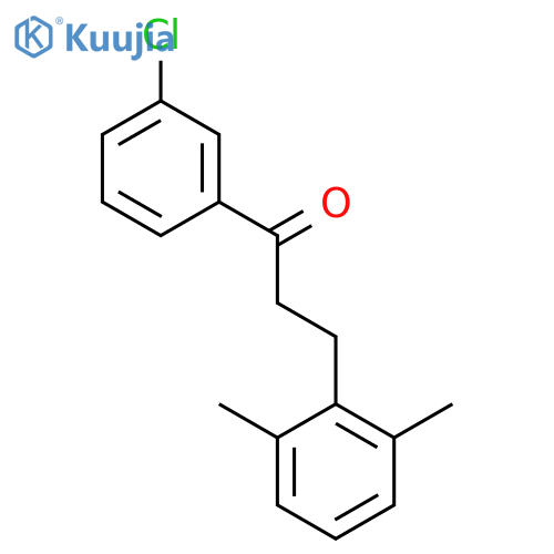 3'-Chloro-3-(2,6-dimethylphenyl)propiophenone structure