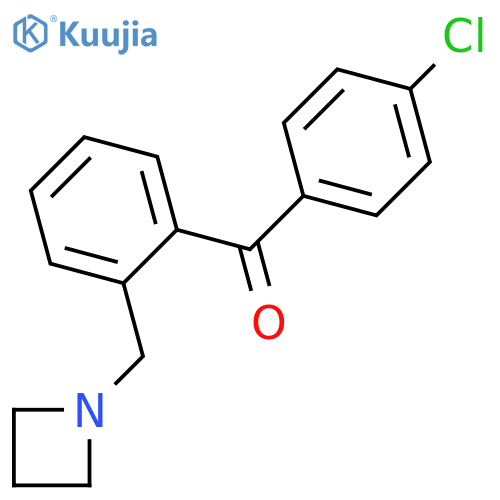 2-Azetidinomethyl-4'-chlorobenzophenone structure