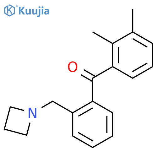 2'-Azetidinomethyl-2,3-dimethylbenzophenone structure