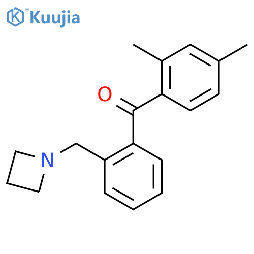 2'-Azetidinomethyl-2,4-dimethylbenzophenone structure