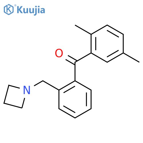 2'-Azetidinomethyl-2,5-dimethylbenzophenone structure