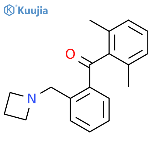 2'-Azetidinomethyl-2,6-dimethylbenzophenone structure