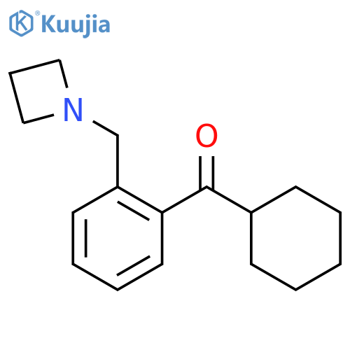 [2-(azetidin-1-ylmethyl)phenyl]-cyclohexyl-methanone structure