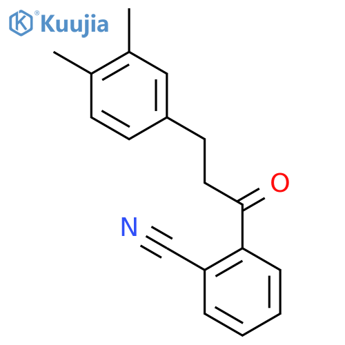 2'-Cyano-3-(3,4-dimethylphenyl)propiophenone structure