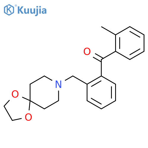 2-8-(1,4-Dioxa-8-azaspiro4.5decyl)methyl-2'-methyl benzophenone structure