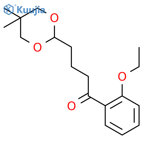 4-(5,5-Dimethyl-1,3-dioxan-2-yl)-2'-ethoxybutyrophenone structure