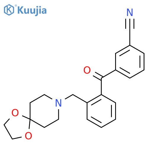 3'-Cyano-2-8-(1,4-dioxa-8-azaspiro-4.5decyl)methylbenzophenone structure