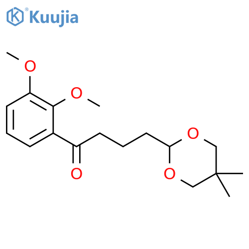 2',3'-Dimethoxy-4-(5,5-dimethyl-1,3-dioxan-2-yl)butyrophenone structure