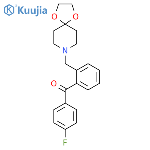 2-[8-(1,4-Dioxa-8-azaspiro[4.5]decyl)methyl]-4'-fluorobenzophenone structure