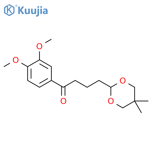 3',4'-Dimethoxy-4-(5,5-dimethyl-1,3-dioxan-2-yl)butyrophenone structure