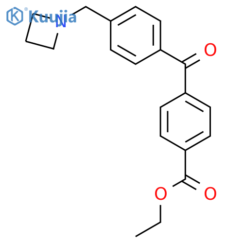 4-Azetidinomethyl-4'-carboethoxybenzophenone structure