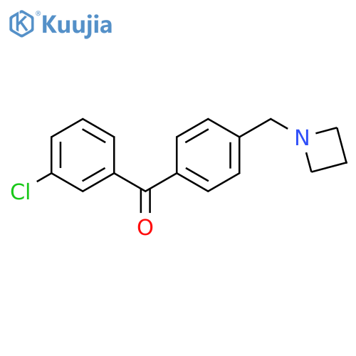 4'-Azetidinomethyl-3-chlorobenzophenone structure