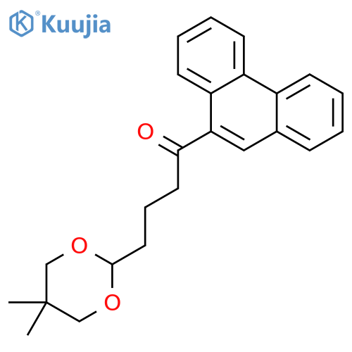 9-4-(5,5-Dimethyl-1,3-dioxan-2-yl)butyrylphenanthrene structure