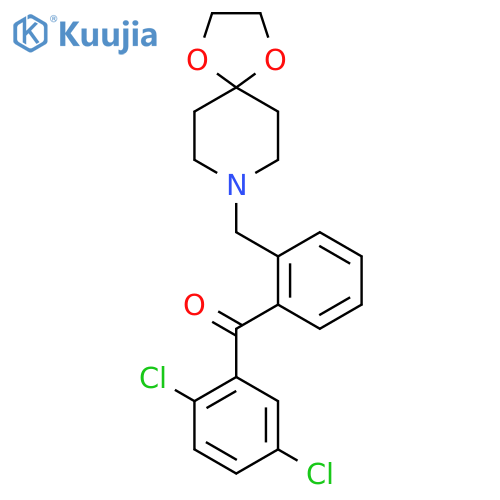 2,5-Dichloro-2'-8-(1,4-dioxa-8-azaspiro-4.5decyl)methylbenzophenone structure