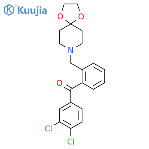 3,4-Dichloro-2'-8-(1,4-dioxa-8-azaspiro-4.5decyl)methylbenzophenone structure