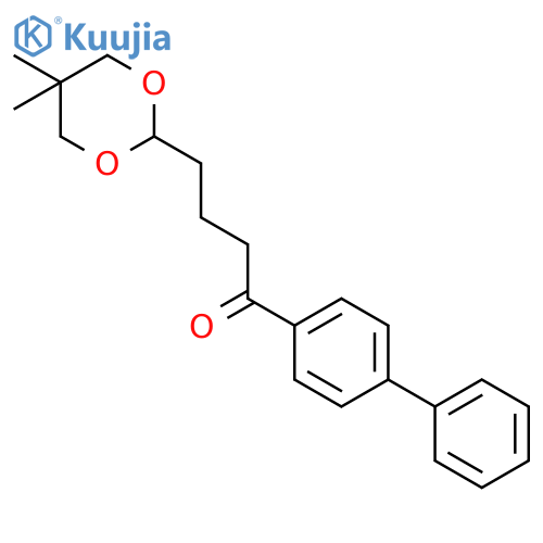 4-(5,5-Dimethyl-1,3-dioxan-2-yl)-4'-phenylbutyrophenone structure