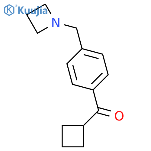 [4-(azetidin-1-ylmethyl)phenyl]-cyclobutyl-methanone structure