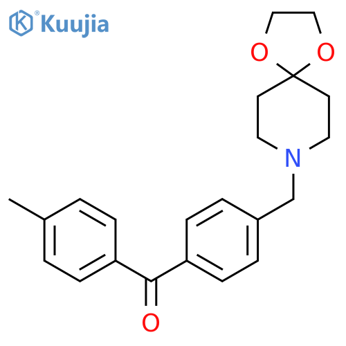 4'-8-(1,4-Dioxa-8-azaspiro4.5decyl)-methyl-4-methyl benzophenone structure