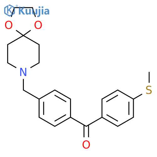 4'-8-(1,4-Dioxa-8-azaspiro4.5decyl)-methyl-4-thiomethyl benzophenone structure