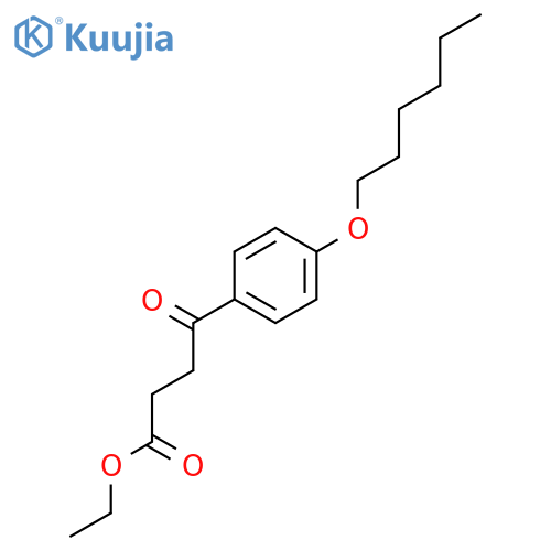 Ethyl 4-(4-hexyloxyphenyl)-4-oxobutyrate structure
