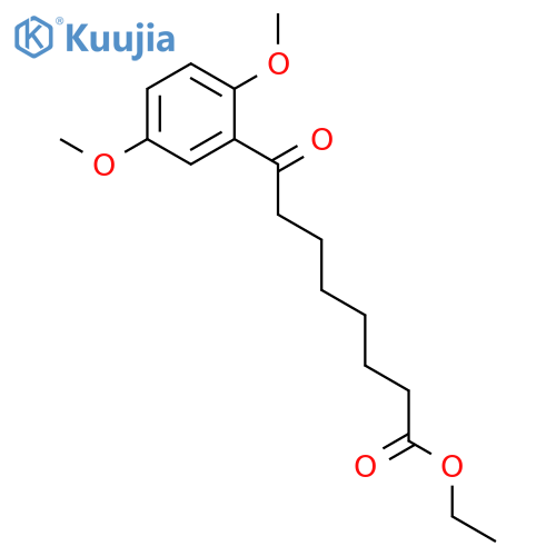 Ethyl 8-(2,5-dimethoxyphenyl)-8-oxooctanoate structure
