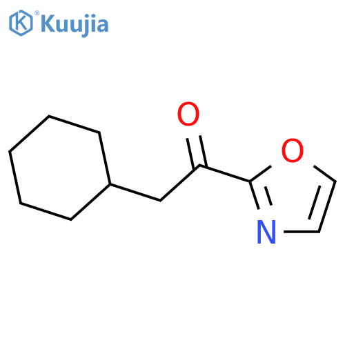 2-(Cyclohexylacetyl)oxazole structure