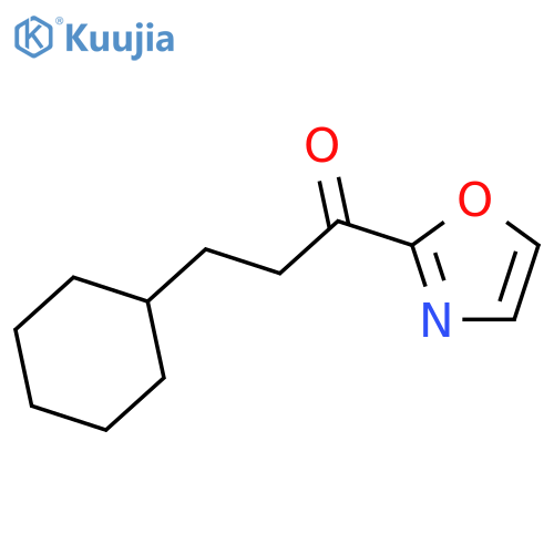 3-cyclohexyl-1-oxazol-2-yl-propan-1-one structure
