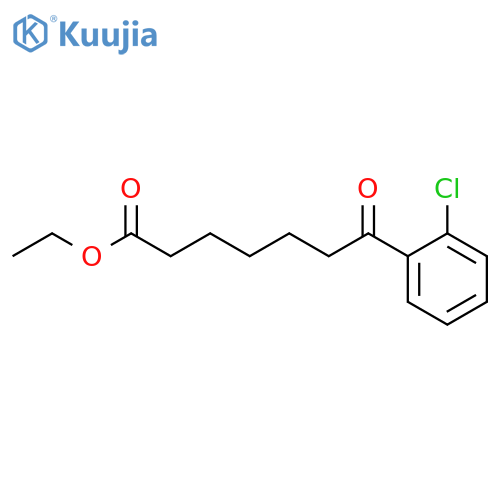 Ethyl 7-(2-chlorophenyl)-7-oxoheptanoate structure