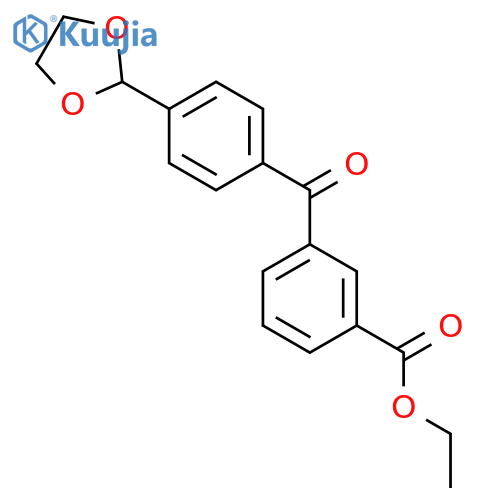 3-Carboethoxy-4'-(1,3-dioxolan-2-yl)benzophenone structure