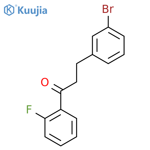 3-(3-Bromophenyl)-2'-fluoropropiophenone structure