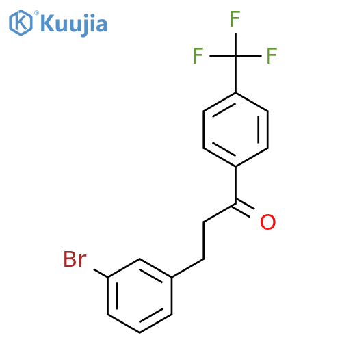 3-(3-Bromophenyl)-4'-trifluoromethylpropiophenone structure