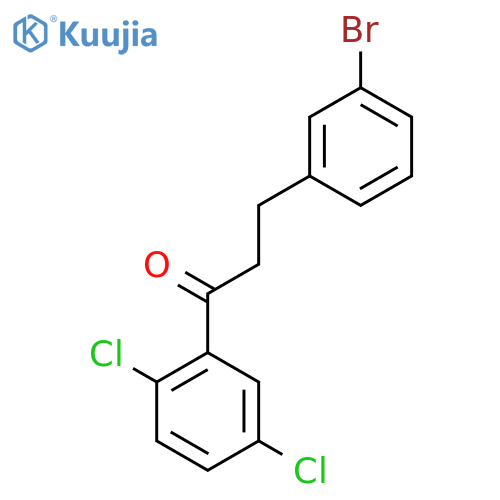 3-(3-Bromophenyl)-2',5'-dichloropropiophenone structure