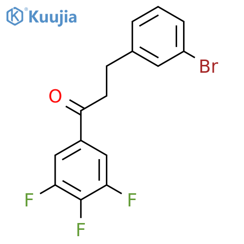 3-(3-Bromophenyl)-3',4',5'-trifluoropropiophenone structure