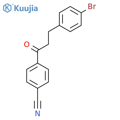 3-(4-Bromophenyl)-4'-cyanopropiophenone structure