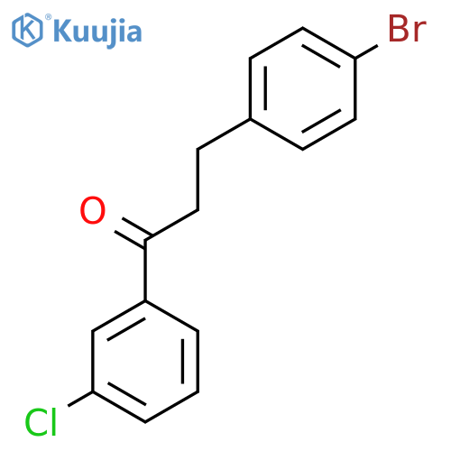 3-(4-Bromophenyl)-3'-chloropropiophenone structure