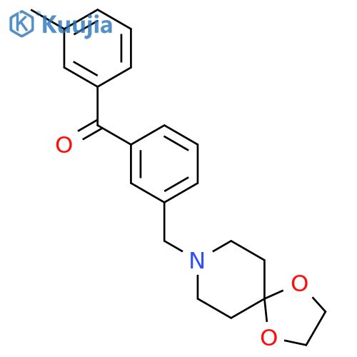 3-8-(1,4-Dioxa-8-azaspiro4.5decyl)-methyl-3'-methyl benzophenone structure