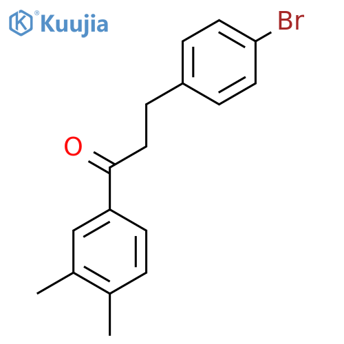 3-(4-Bromophenyl)-3',4'-dimethylpropiophenone structure