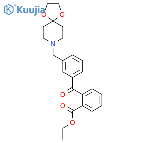 2-Carboethoxy-3'-8-(1,4-dioxa-8-azaspiro-4.5decyl)methylbenzophenone structure