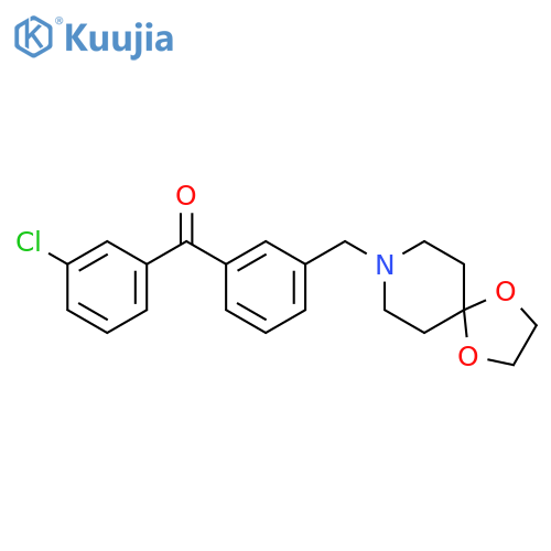 3-Chloro-3'-8-(1,4-dioxa-8-azaspiro-4.5decyl)methylbenzophenone structure