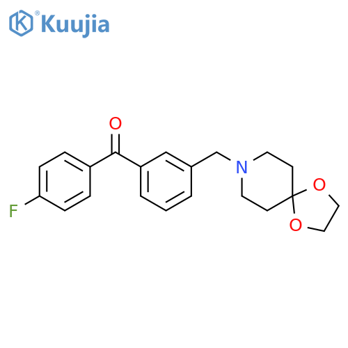 [3-(1,4-dioxa-8-azaspiro[4.5]decan-8-ylmethyl)phenyl]-(4-fluorophenyl)methanone structure