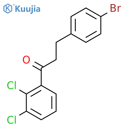 3-(4-Bromophenyl)-2',3'-dichloropropiophenone structure