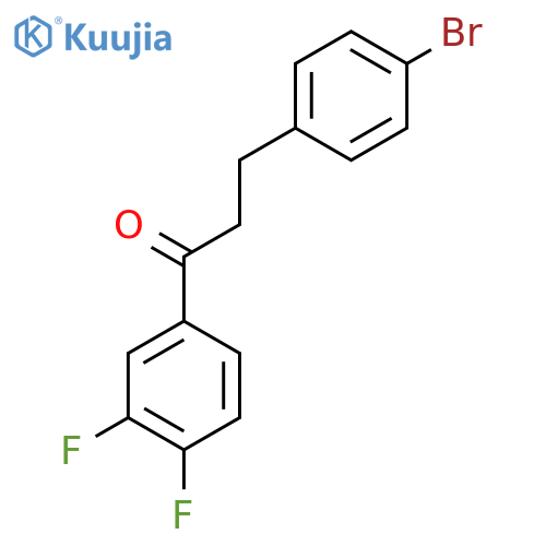 3-(4-Bromophenyl)-3',4'-difluoropropiophenone structure