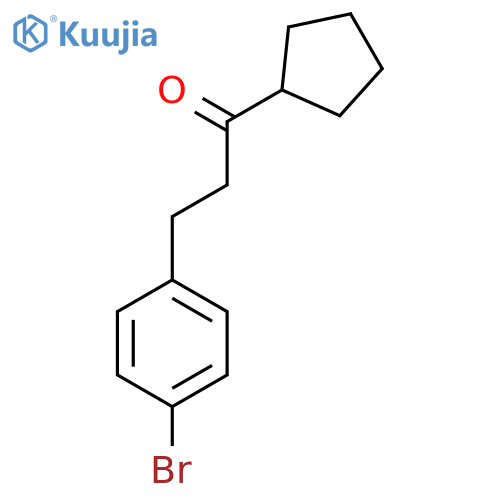 2-(4-Bromophenyl)ethyl cyclopentyl ketone structure
