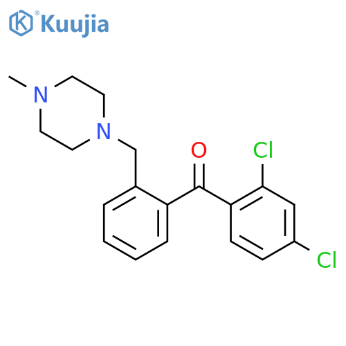 2,4-Dichloro-2'-(4-methylpiperazinomethyl) benzophenon structure