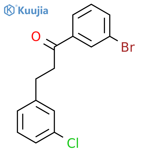 3'-Bromo-3-(3-chlorophenyl)propiophenone structure