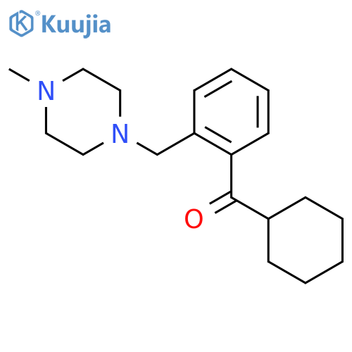 Cyclohexyl 2-(4-methylpiperazinomethyl)phenyl ketone structure