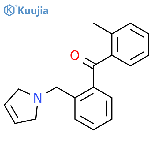 [2-(2,5-dihydropyrrol-1-ylmethyl)phenyl]-(2-methylphenyl)methanone structure