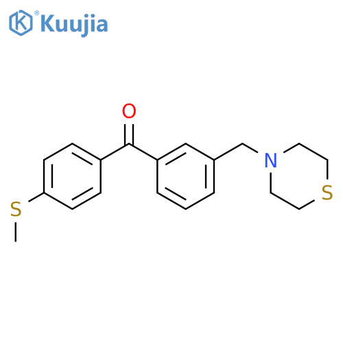 4'-Thiomethyl-3-thiomorpholinomethyl benzophenone structure