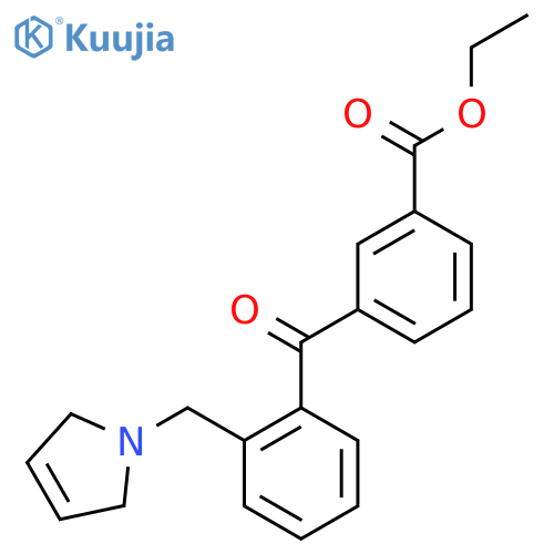 4'-Carboethoxy-2-(3-pyrrolinomethyl) benzophenone structure