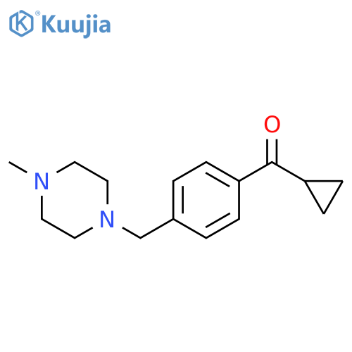 Cyclopropyl 4-(4-methylpiperazinomethyl)phenyl ketone structure